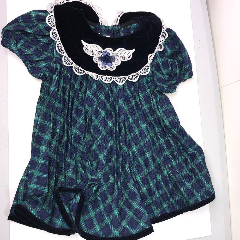 BABY Girl Plaid Dress 18mo